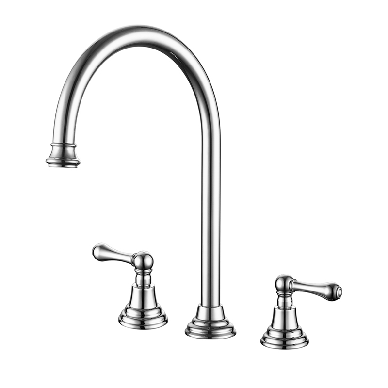 3-hole basin mixer brass