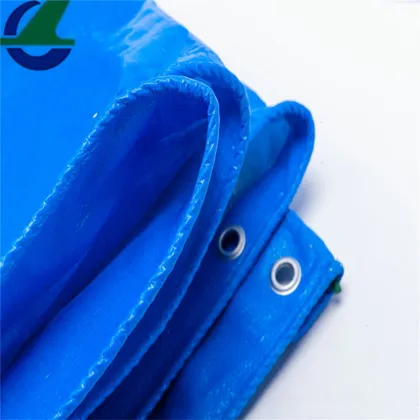 Durable blue PE laminated tarpaulin