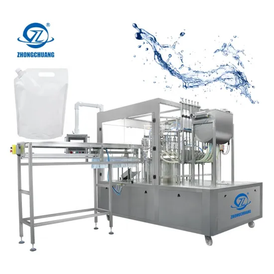 Full Automatic Soft Drink Fruit Juice Pouch Filling and Capping Machine