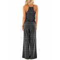 Womens Sleeveless Spaghetti Strap Wide Leg Pants