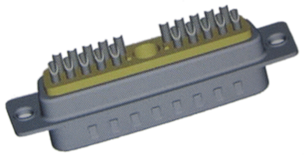 21W1 Solder Cup Coaxial D-SUB Connector