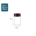 Glass Bottle Airtight Storage with Wooden Cap