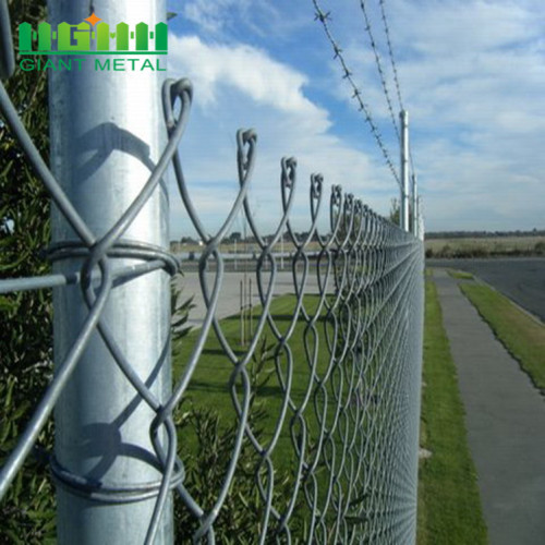 Used Galvanized Woven Wire Chain Link Construction Fencing