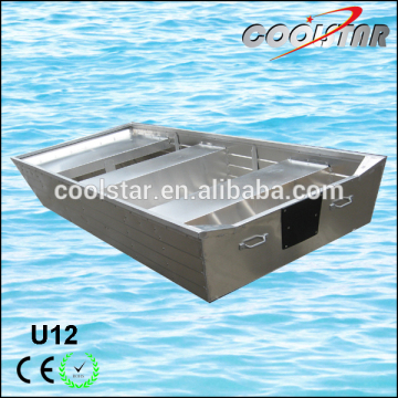 12ft 2.0mm thickness U type flat bottom aluminium fishing boat