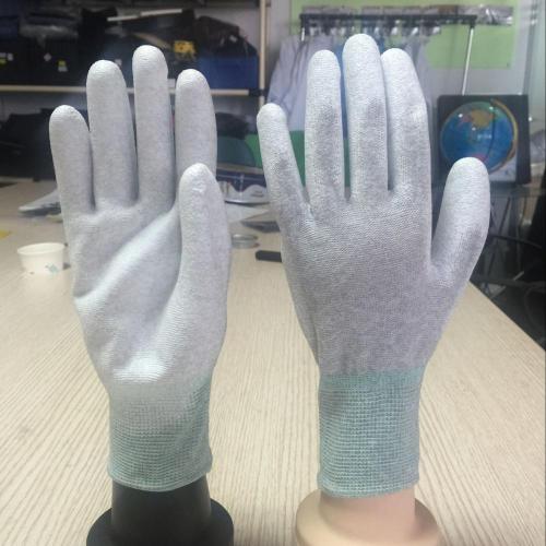 Esd Safety Glove Antistatic Glove Nylon Glove With Pu Polyurethane