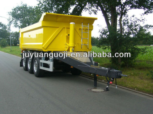 China 2 or 3 axles tipper/dump truck full trailer for self unloading