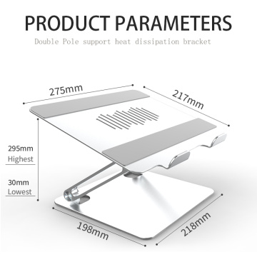 Soporte para portátil plegable ajustable con soporte de múltiples ángulos