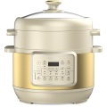 Big Size Series 5.5L dual-hat cooker good quality kitchen electric multi pressure cooker Hot pot Steamer white Factory