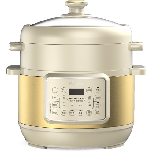 Multifunctional Pressure Cooker 5.5L dual-hat cooker good quality kitchen electric multi pressure cooker Hot pot Steamer white Supplier