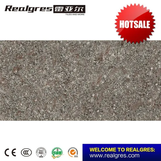 Granite design glazed porcelain big size slim tile for wall and floor