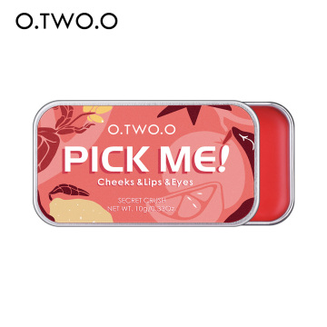 O.TWO.O 2021 New Arrival High Pigment Makeup Cream - Free Sample for Multiple Uses on Cheek, Lips, and Eyes