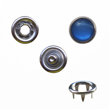 9.5mm Pearl Prong Fastener with Sapphire Cap