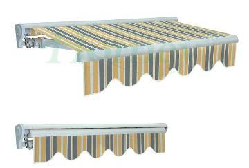 Half cassette awning
