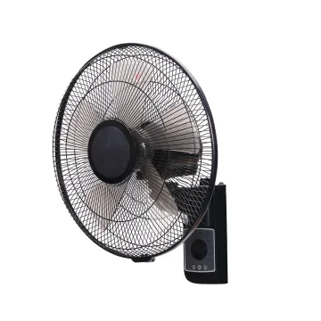 16 Inch Oscillating Wall Fan: 3 Speed Wall Mount Fan with Remote Control