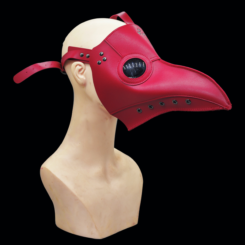 Plague Doctor Bird Beak Leather Mask