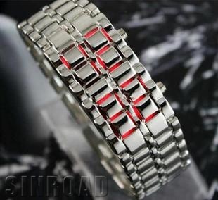 Lava Style Iron Samurai LED cheap Metal Fashion Watch (G1061)