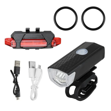 300 Lumen USB Rechargeable Bicycle Headlights for Road Bikes