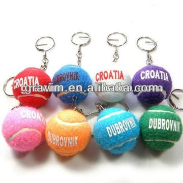 Tennis Ball Keychain or Tennis Ball Keyring