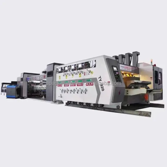 Corrugated Cardboard Printing and Carton Making Machine