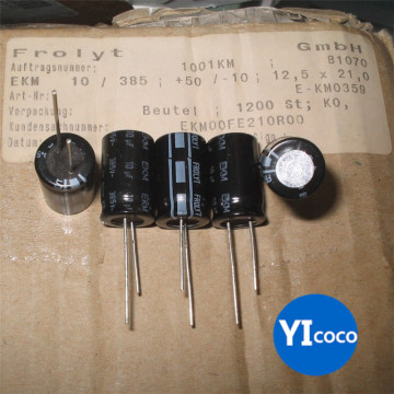 German FROLYT EKM 385V 10UF Electrolytic Capacitor - 100% New
