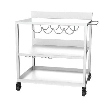 Stainless Steel Plancha Grill Trolley