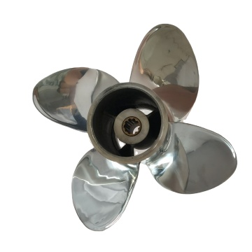 4 Blades Stainless Steel Marine Outboard Propeller for Tohatsu & Mercury 25-30HP