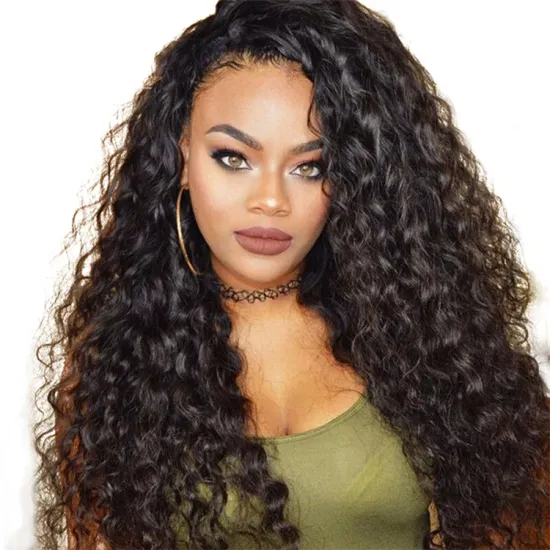 raw malaysian hair wig vendor cuticle aligned lace front deep curly wigs hd lace natural hair wigs for black women