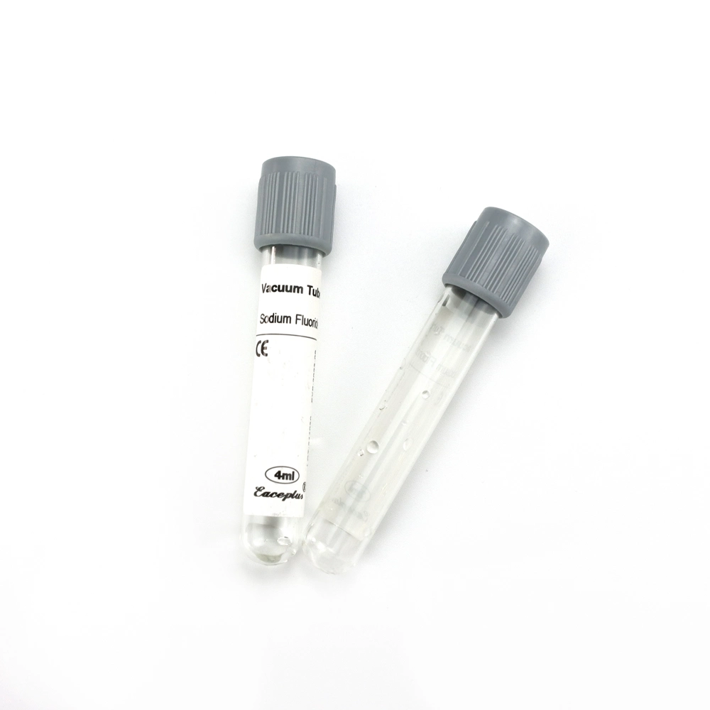 Le tube supérieur gris de laboratoire teste le flacon de tubes de collecte de sang de produit pour l'échantillon de sang