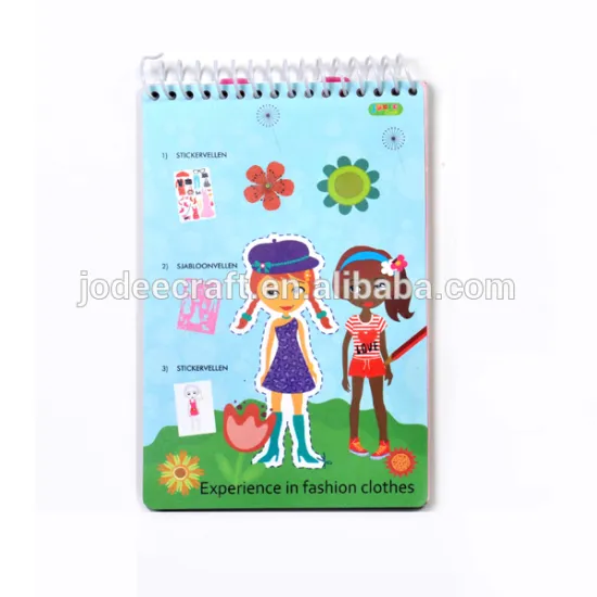 DIY fashion stencil sketch portfolio for kids