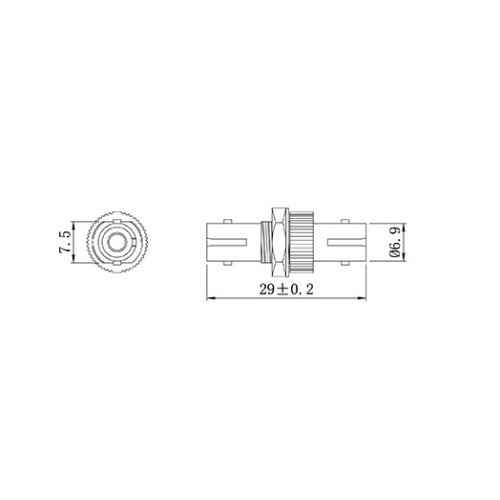 Adaptateur ST SX Fiber Optic