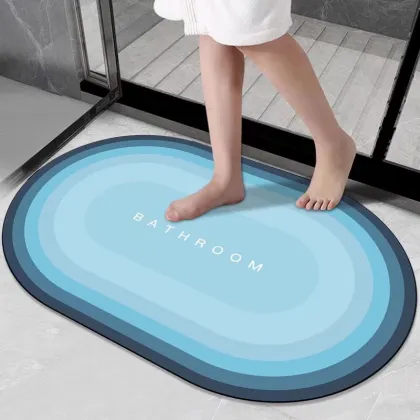 Water Absorbent Diatom Mud Diatomaceous Earth Bath Mat