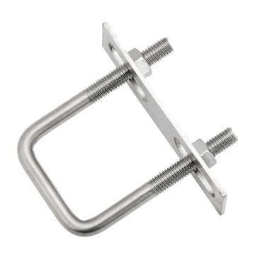 High Quality A2-70 Square U Bolt with Mounting Plates M4 M5 M6 M12