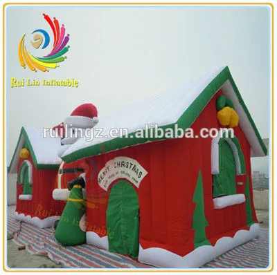 inflatable christmas gift for kids, large christmas house for sale