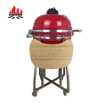 Kimstone Kamado Smoker 21 cali czerwony i czarny