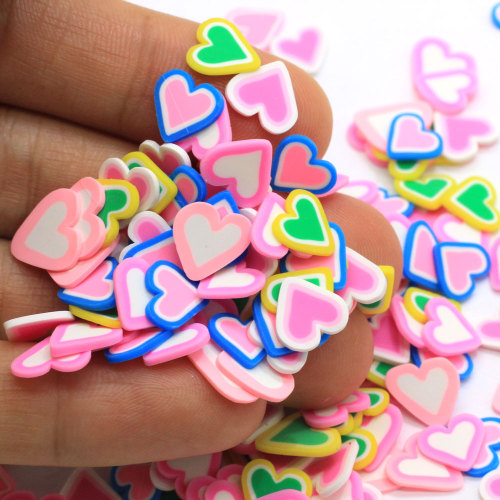 Wholesale Mini Loose Colorful  Polymer Clay Slices 500g/Lot Cute 9mm Nail Stickers Slime Make Supplies