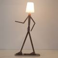 LEDER Wooden Corner Floor Lamp