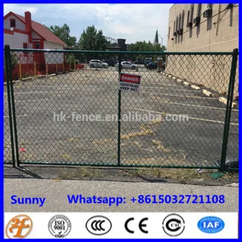 factory supply galvanized and PVC coated temporary chain link fencing with stands for USA market