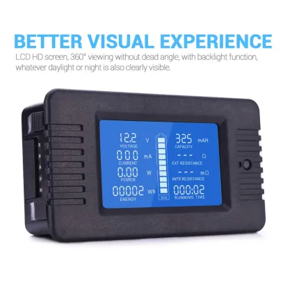 Digital MT Battery Monitor Meter Kit for Cars, RVs, and Solar Systems