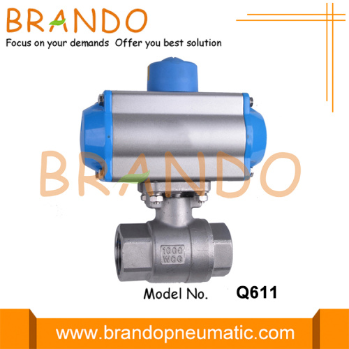 ステンレス鋼の空気圧操作者作動ボールバルブ