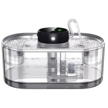 Outdoor Solar Stainless Steel Modern Pet Water Fountain Automatic Drinking Dispenser Energy Saving Wireless Pump Filtered