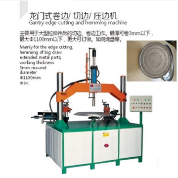 Edge pressure cutting edge machine