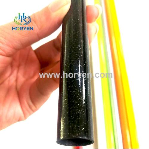 Glitter colored coating 100% carbon fiber tube pipe