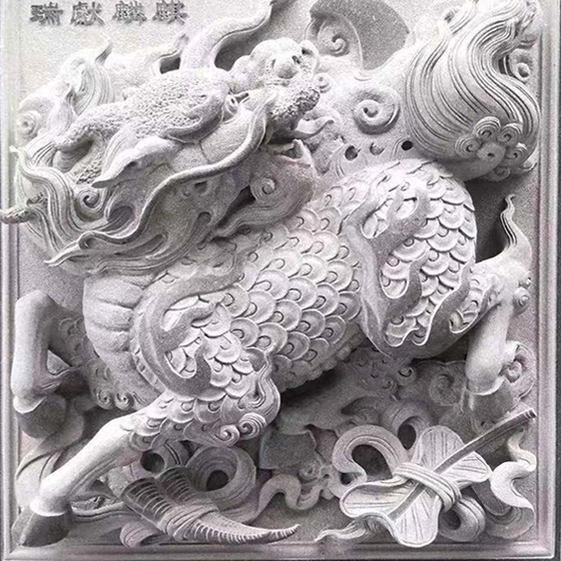 Customized Stone Carving Unicorn