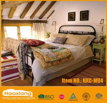 Bedroom furniture modern metal double bed designs