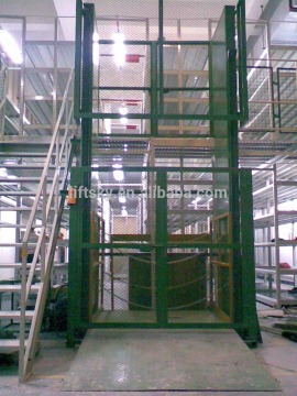 2016 New design Vertical Chain Guided Hydraulic Cargo Lift