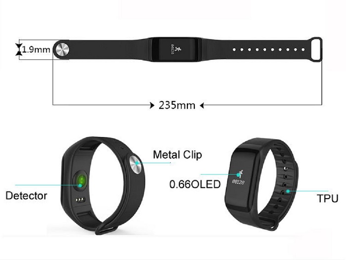 PPG&ECG Low Power Heart Rate Smart Bracelet