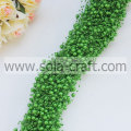 Ghirlanda di perline imitazione verde scuro 3 + 8MM per la decorazione