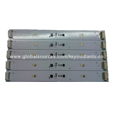 FR4 2L LED PCB Board Assembly with White Solder Mask, Silkscreen