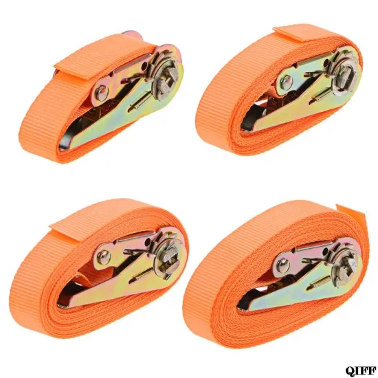 Porable Heavy Duty Tie Down Cargo Strap Luggage Lashing Strong Ratchet Strap Belt With Metal Buckle May06
