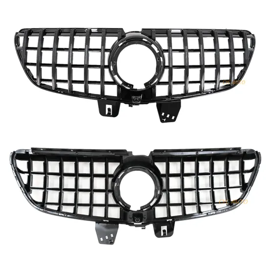 Black GT Style Front Bumper Grille ABS Material for Mercedes Benz V CLASS W447 Van 2020-2022